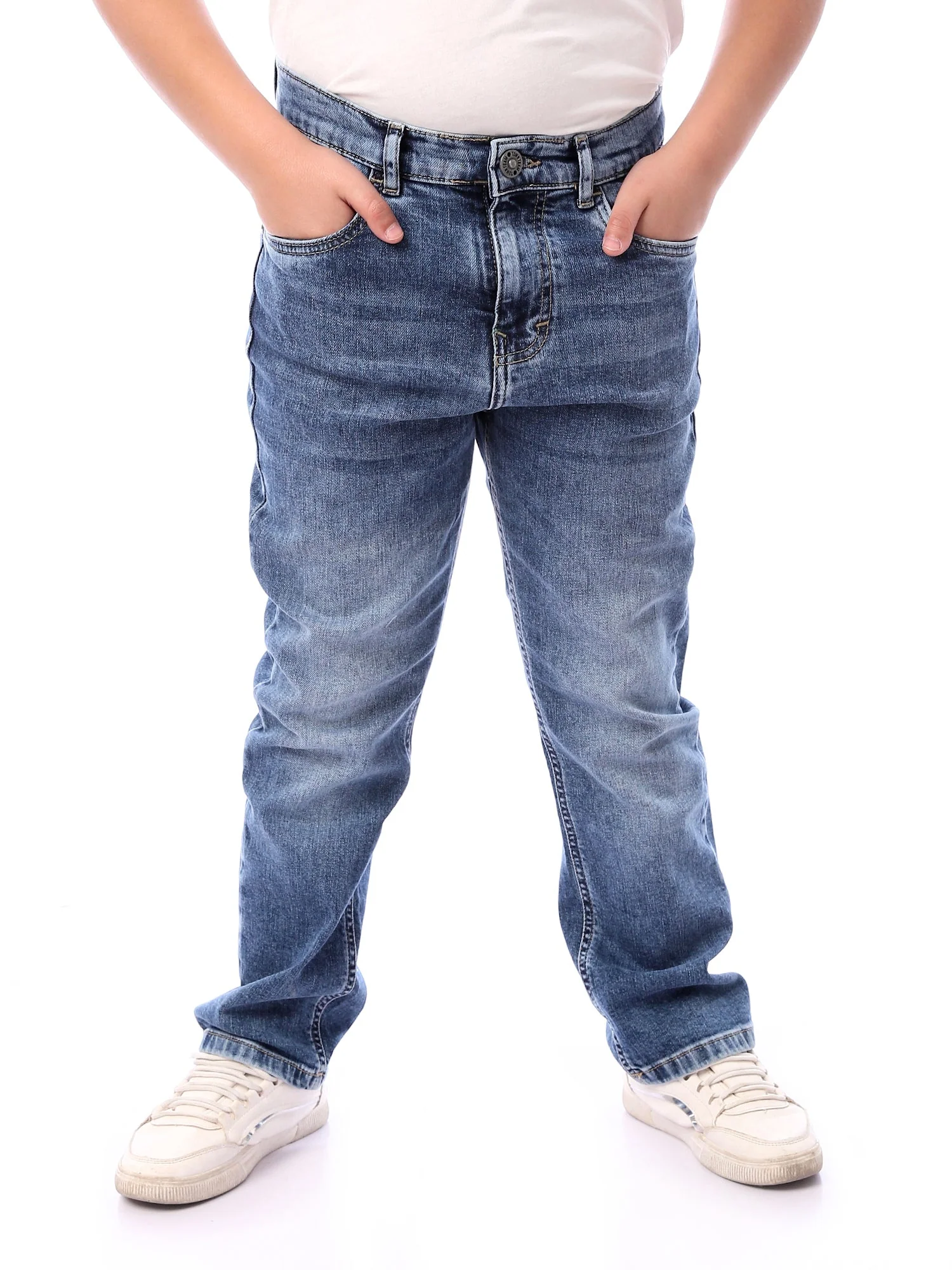 Jean garçon coupe droite en denim – JNS23GRBW31380TB1 – Image 3