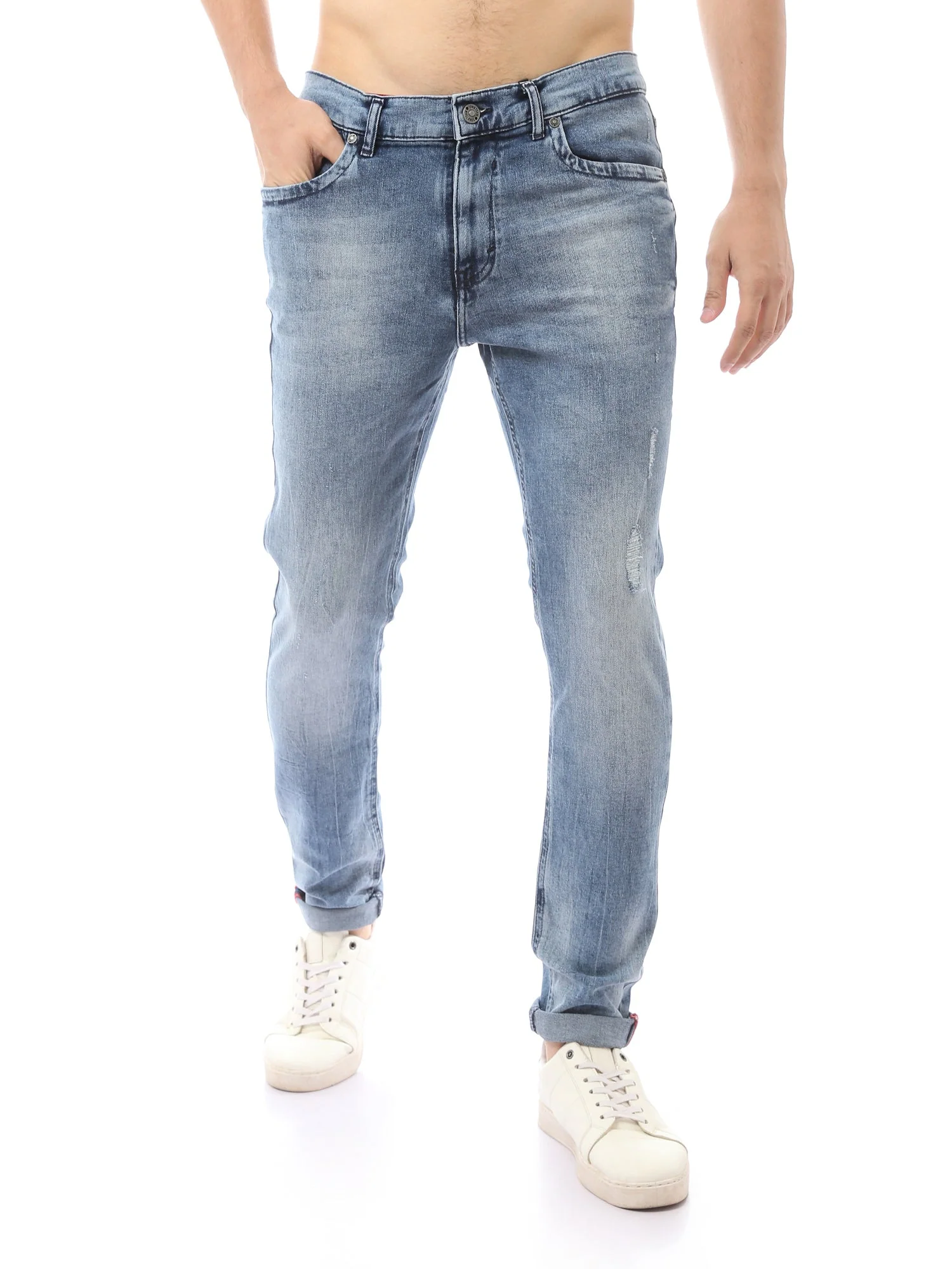 Jeans Homme Bleu Clair avec Design Moderne – Style Tendance - JNS23SKSW22653TM1 – Image 2
