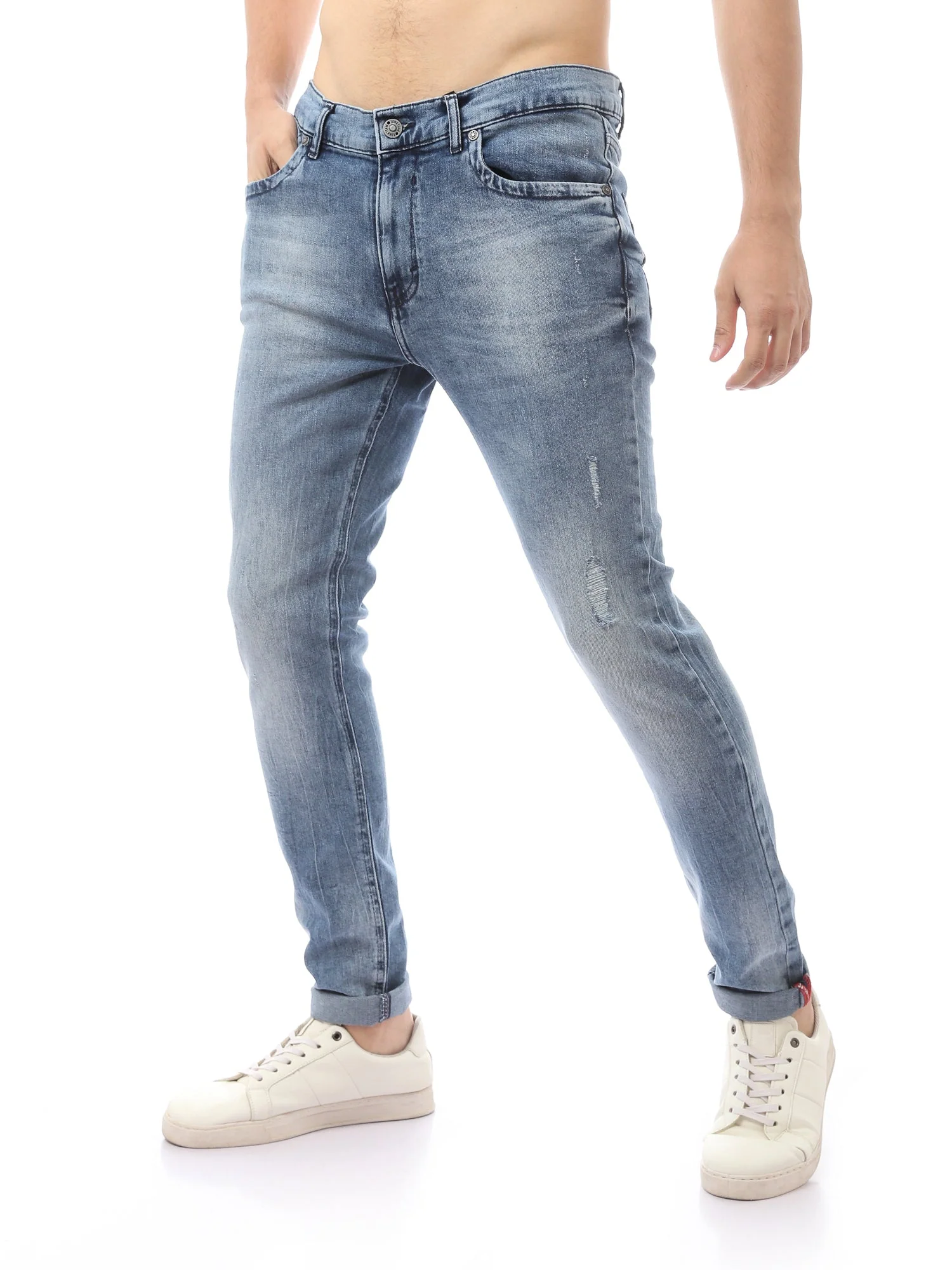 Jeans Homme Bleu Clair avec Design Moderne – Style Tendance - JNS23SKSW22653TM1 – Image 3