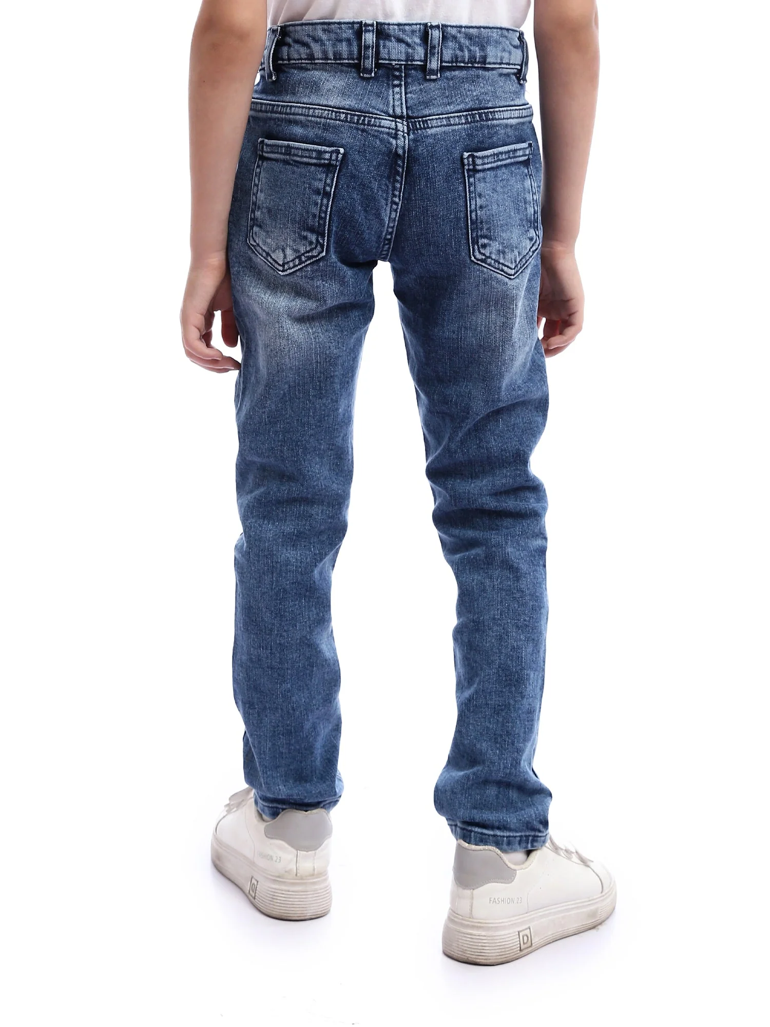 Jean slim délavé pour garçon - Confort et style moderne - JNS23SSXX31366TB1 – Image 2