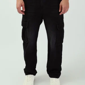 Jean cargo homme coupe droite – Style urbain et fonctionnalité - JNS25GMGW24307TM1