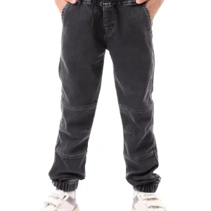 Jean pour garçon au design moderne avec taille élastique – JOG23SDWS32242TB1