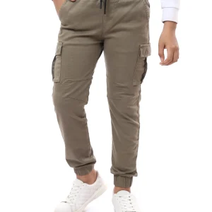 Pantalon Cargo Enfant Élégant avec Ceinture Élastique – Confort et Style - JOG23SGBL24263TB1