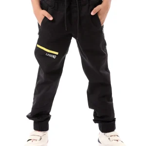 Jogging noir pour garçon - Confort et style moderne - JOG23SGPS32240TB1