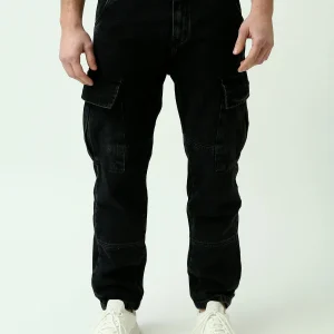 Pantalon Cargo Homme Noir - JOG24GDWL24300TM1