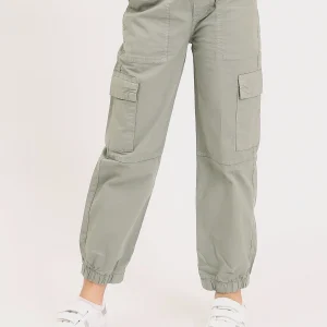 Pantalon cargo jogger ado fille – taille élastique, poches - JOG25GGBP71444MR1