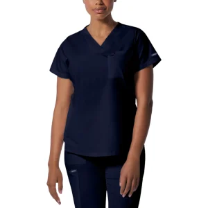 Haut 2 poches à col en V pour femmes Landau Proflex #LT107 OS