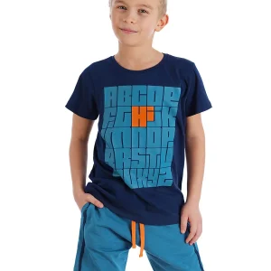 Ensemble 2 pièces garçon – T-shirt imprimé et short élastiqué