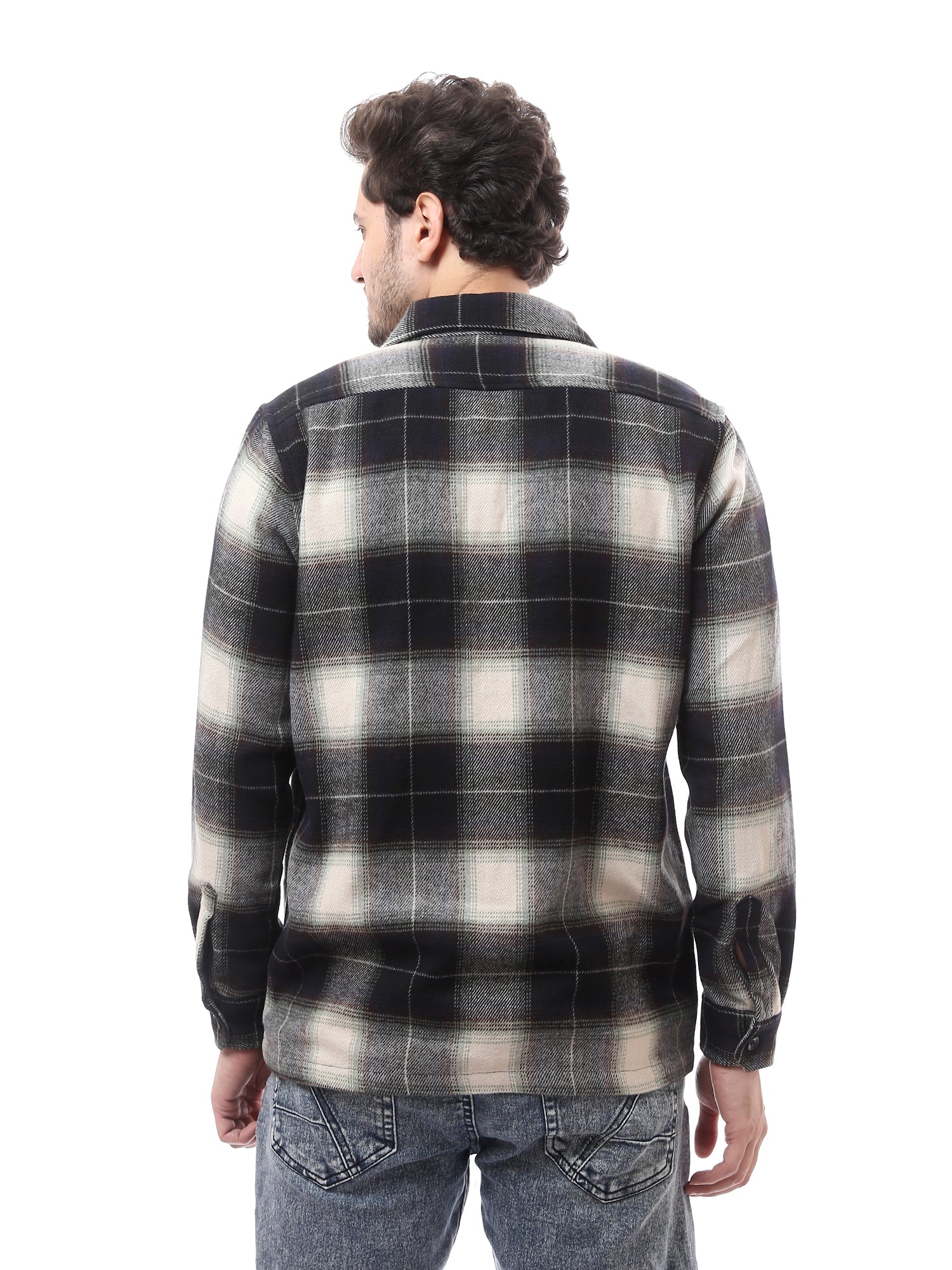 Chemise à carreaux pour homme, style décontracté et moderne - OSH23ACCR19787TM1 – Image 3