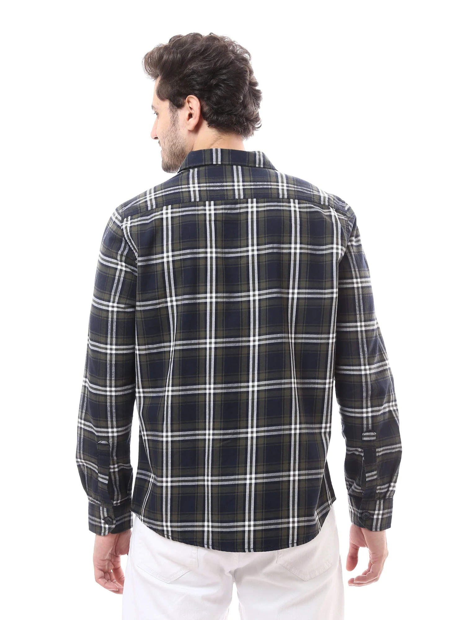 Chemise homme à carreaux classique et élégante, coupe oversize – OSH23ACCR19789TM1 – Image 5