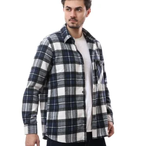 Blazer pour homme à motif carreaux au design moderne - OSH23ACCR19837TM1