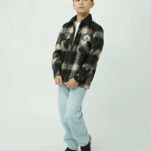 Chemise à carreaux pour enfants – Design moderne et chaud - OSH23ACCR19844TB1