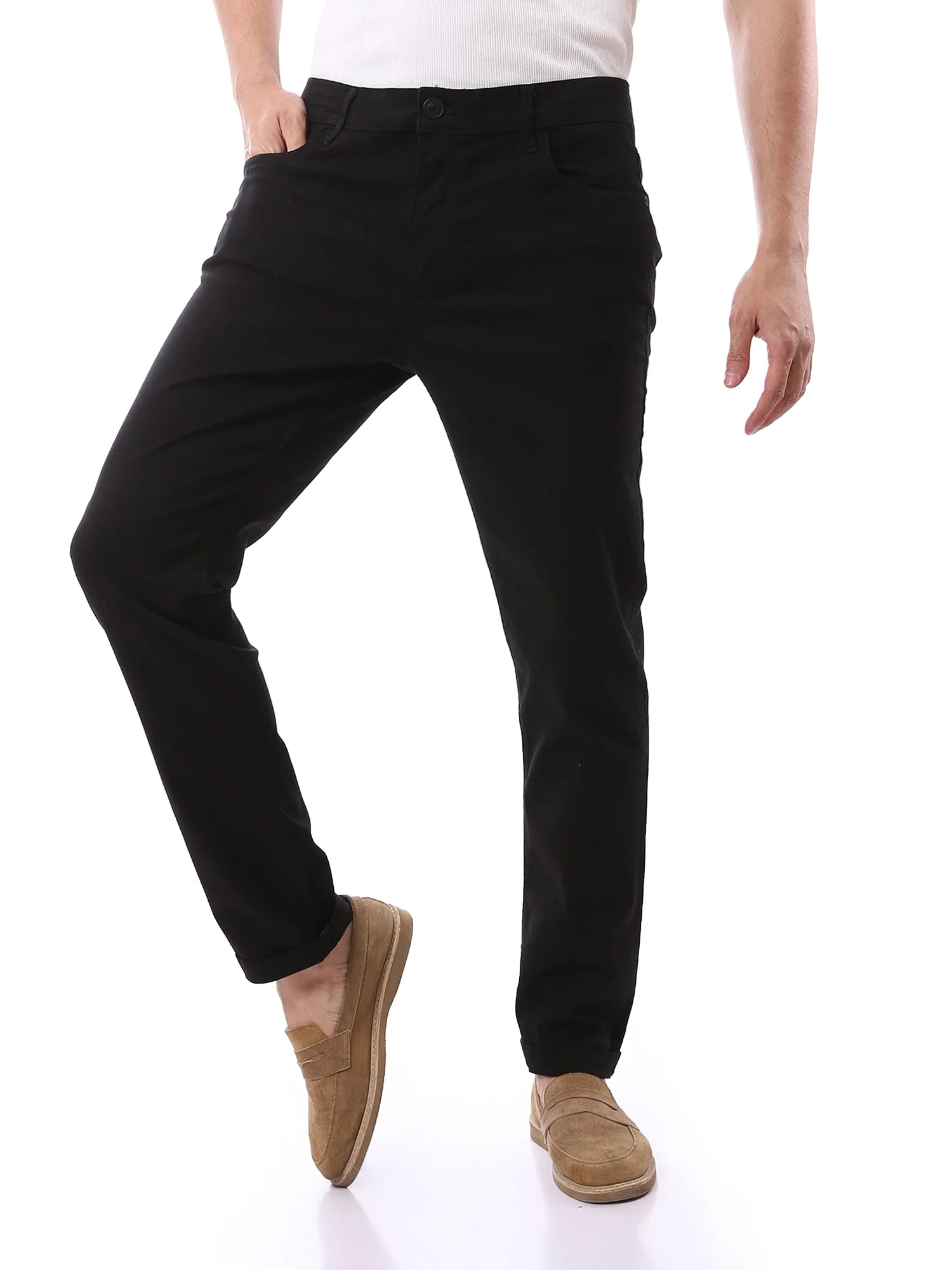 Pantalon Chino Homme Noir – Élégance et Confort au Quotidien - PAN22SFGA22991TM1 – Image 4