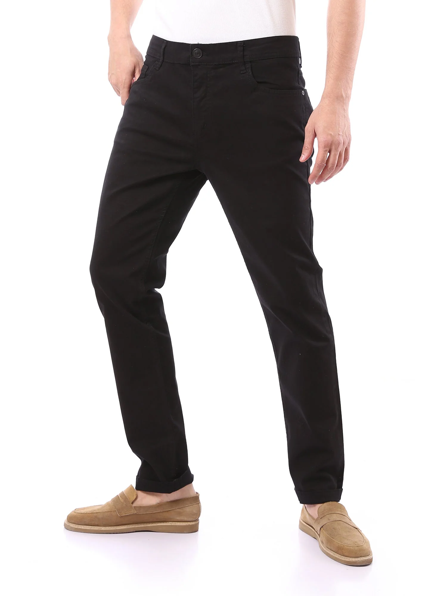 Pantalon Chino Homme Noir – Élégance et Confort au Quotidien - PAN22SFGA22991TM1 – Image 2