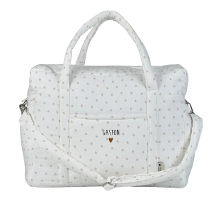 Atelier wagram – Sac à langer coeurs à personnaliser