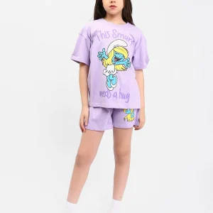 Ensemble Pyjama Fille "Smurfette" - PJS24SSNN71020MR1