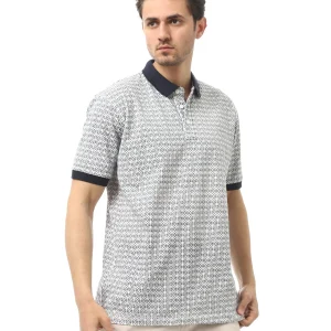 Polo homme à motif géométrique – POS24SAPR21828TM1