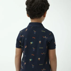 Polo garçon imprimé été – col polo, manches courtes - POS24SAPR75289MB1