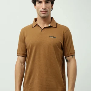 Polo Homme Slim Fit Camel – Style Élégant et Confortable - POS24SBTV21801TM1