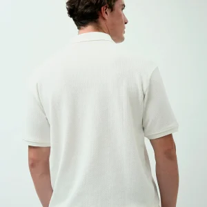 Polo Homme Regular Fit Off-White – Style Casual Élégant - POS24SNTR21761TM1