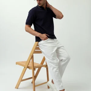 Polo pour homme de couleur marine - POS24SNTR21764TM1