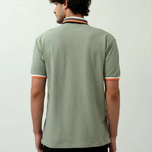 Polo Homme Vert – Style Casual et Confortable - POS24SNTR21765TM1