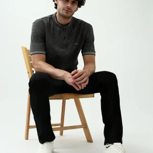 Polo à col Henley pour homme – Confort et style classique - POS24SNTU21832TM1