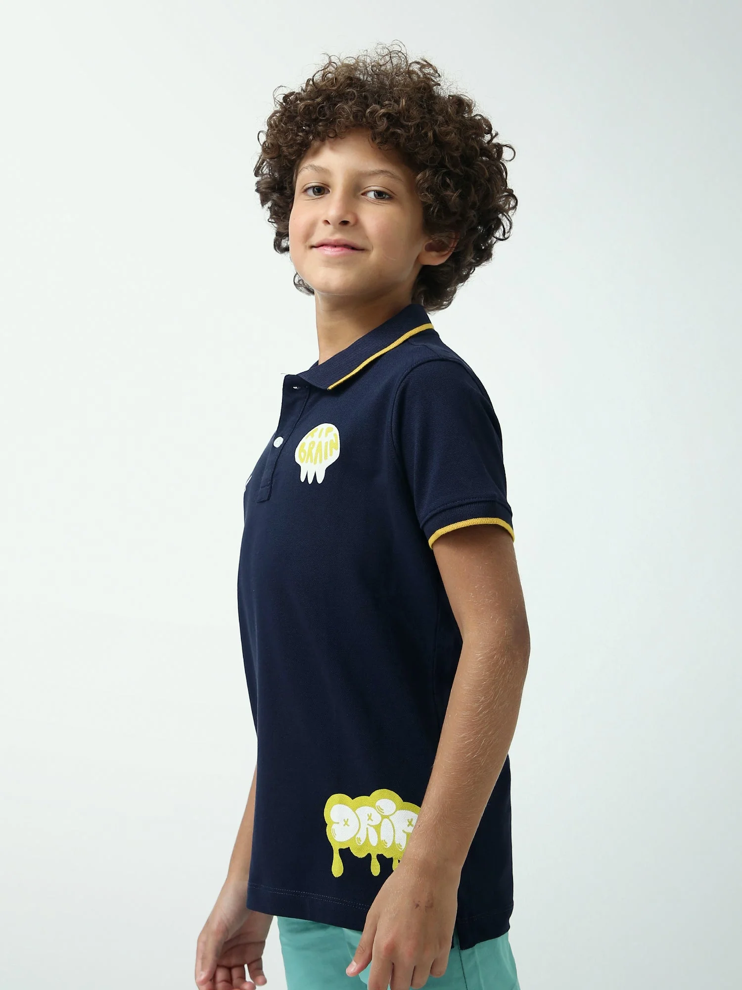 Polo ado garçon et patchs – manches courtes - POS24SPPI75529MJ1 – Image 9