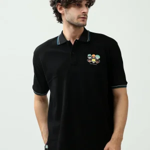 Polo Homme – Imprimé ‘Sunpoint’ avec Design Unique – POS24SPPR21838TM1