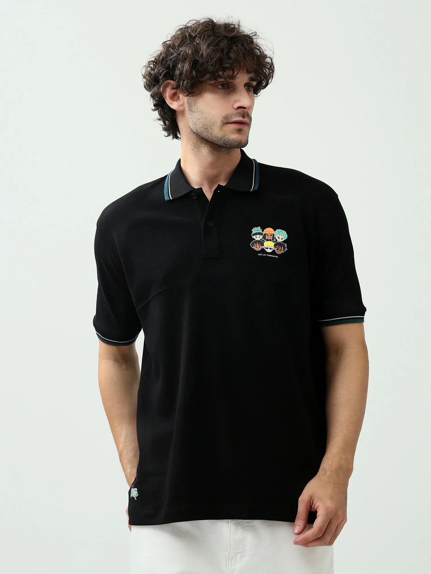 Polo Homme – Imprimé ‘Sunpoint’ avec Design Unique – POS24SPPR21838TM1