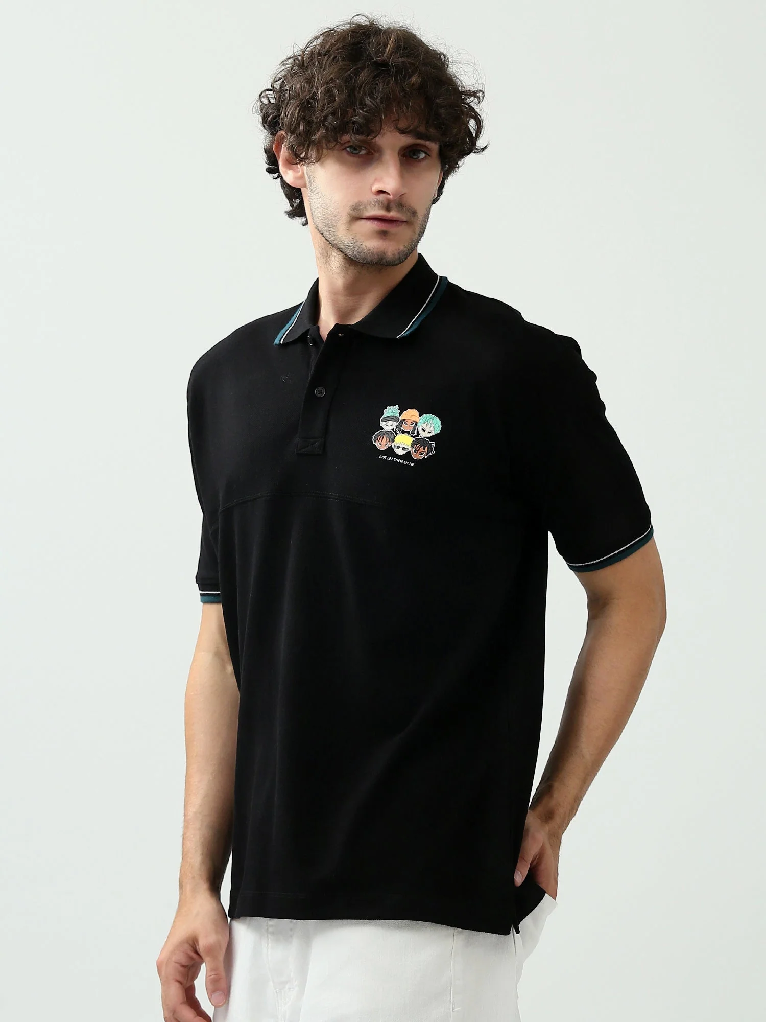 Polo Homme – Imprimé ‘Sunpoint’ avec Design Unique – POS24SPPR21838TM1 – Image 3
