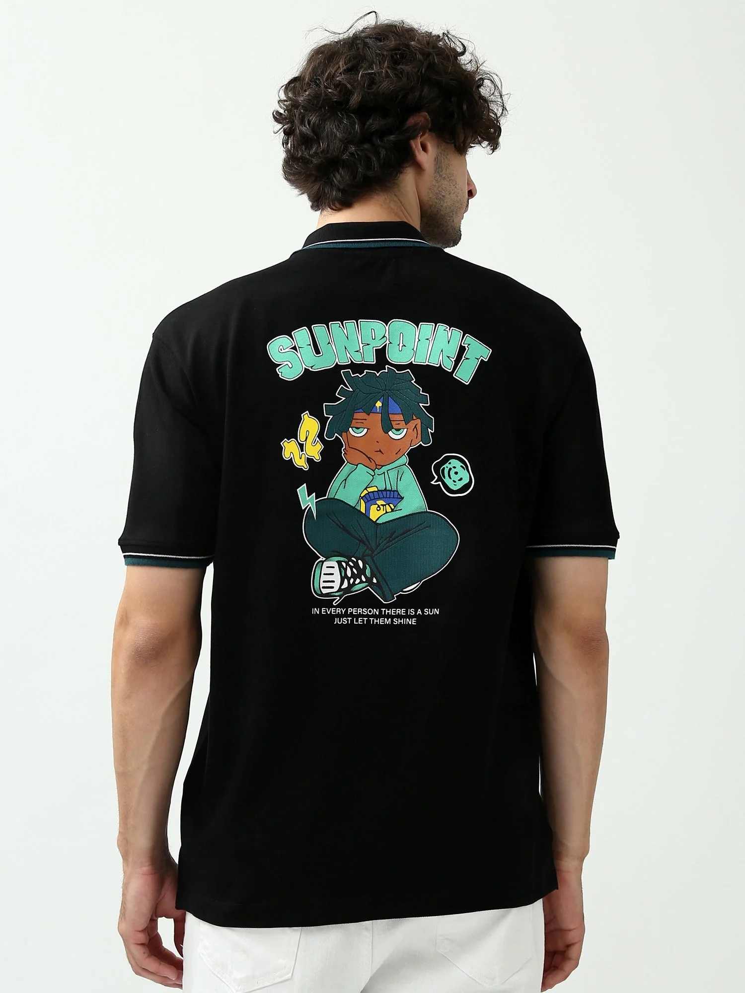 Polo Homme – Imprimé ‘Sunpoint’ avec Design Unique – POS24SPPR21838TM1 – Image 4