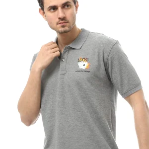 Polo pour homme imprimé au design moderne et jeune - POS24SPPR21849TM1