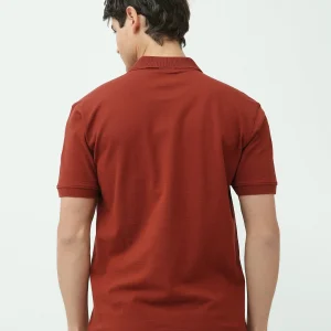 Polo Homme Rouge Brique – Style Élégant et Décontracté - POS25SNTR21010TM1