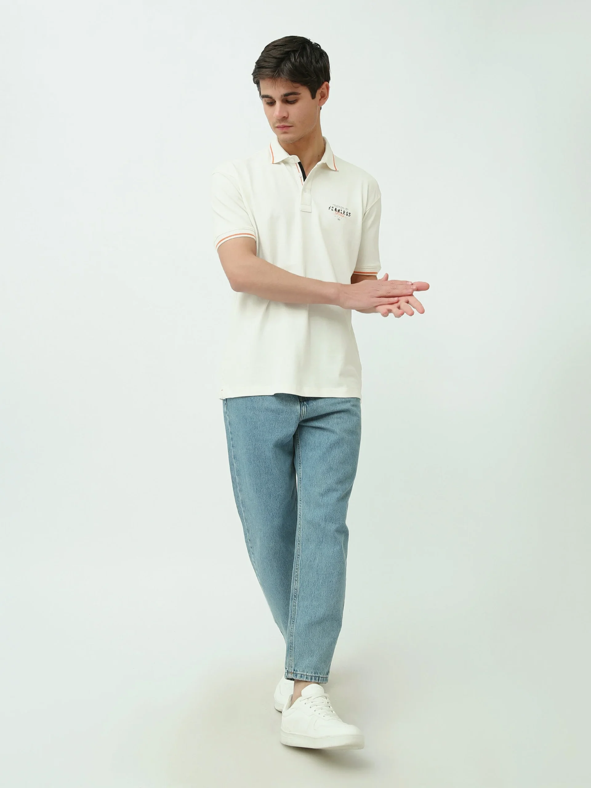 Polo homme au design moderne avec logo distinctif – POS25SPPR21913TM1 – Image 5