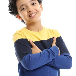 Pull Garçon Élégant à Rayures – Confort et Style Moderne pour le Quotidien - PUL23WCOT27511TB1