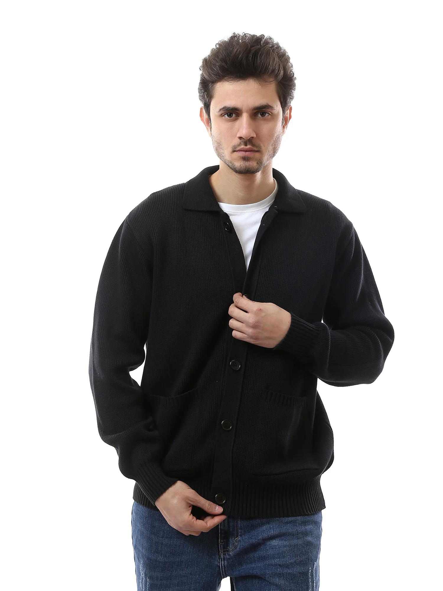 Cardigan homme boutonné au design moderne – PUL24WCPR27653TM1 – Image 2