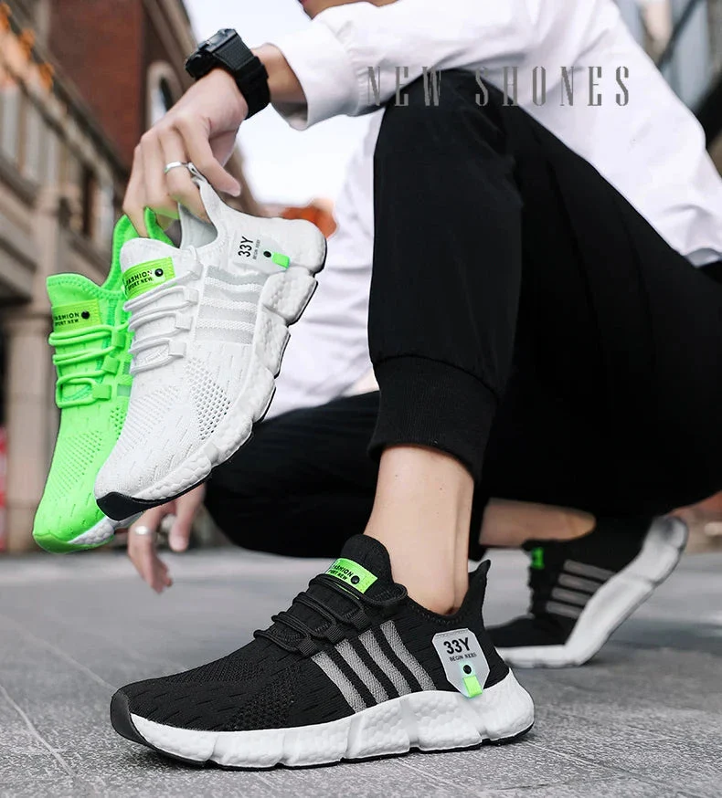 Chaussure Homme Sportive avec Semelle Blanche Élevée – Légère et Confortable pour l'Usage Quotidien – Image 3