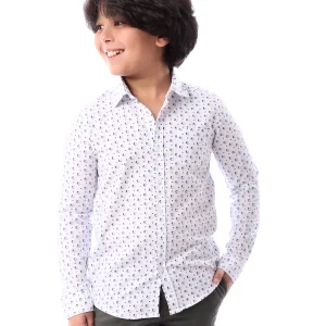 Chemise pour garçon décorée de motifs distinctifs - SHI24SAIR19543TB1