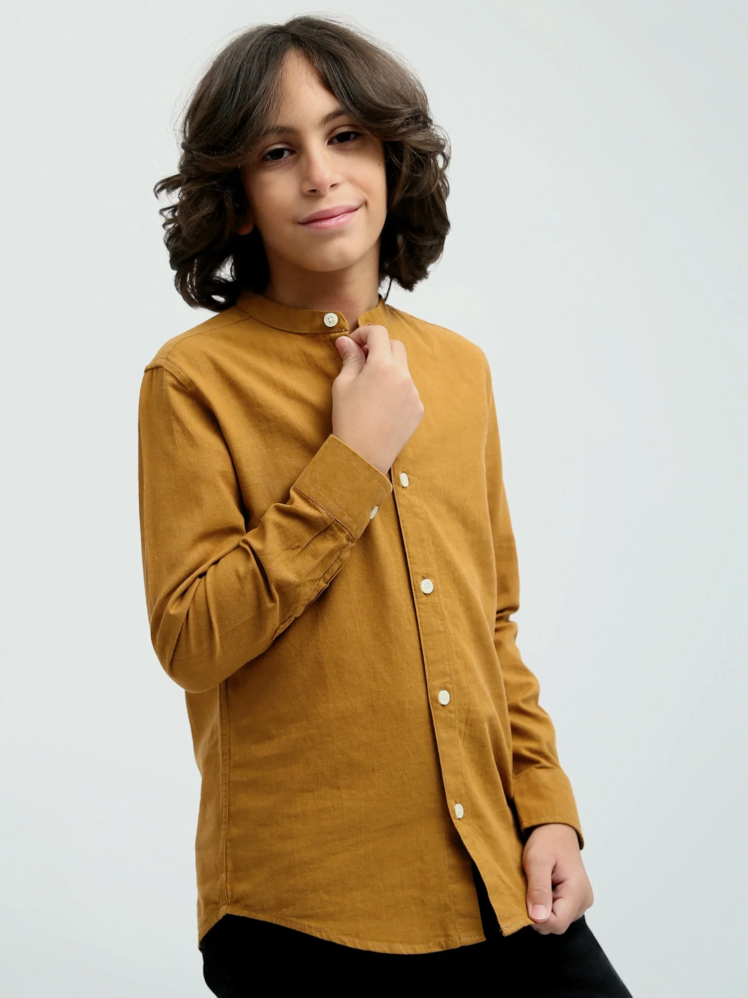Chemise enfant élégante d’hiver à manches longues - SHI24SEIA31143TB1 – Image 6