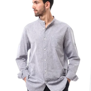 Chemise homme à manches longues, coupe moderne et design élégant – SHI24SEIS19429TM1