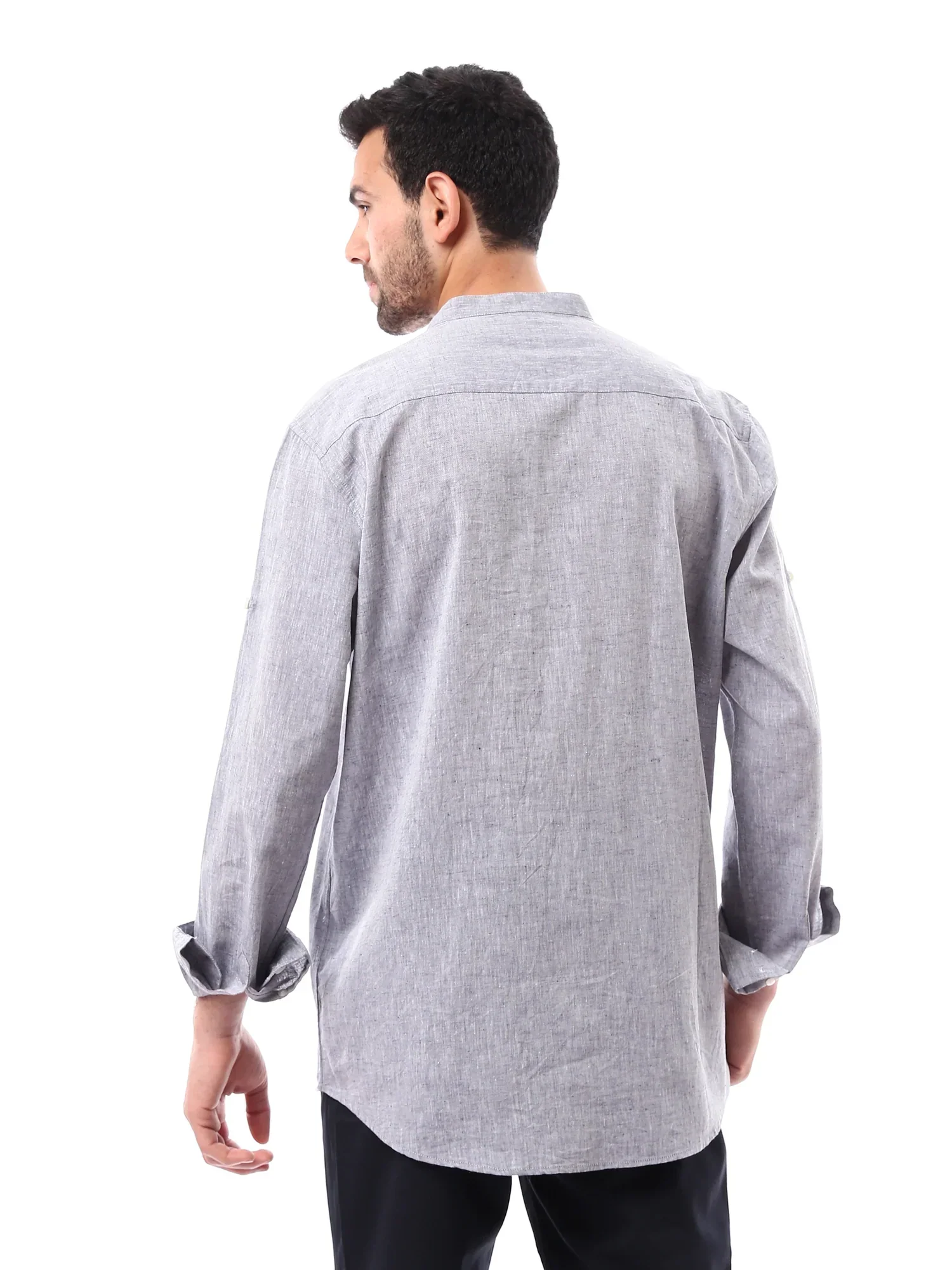 Chemise homme à manches longues, coupe moderne et design élégant – SHI24SEIS19429TM1 – Image 3