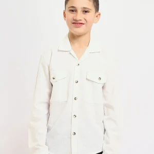 Chemise enfant garçon à manches longues au design élégant – SHI25SECR19540TB1