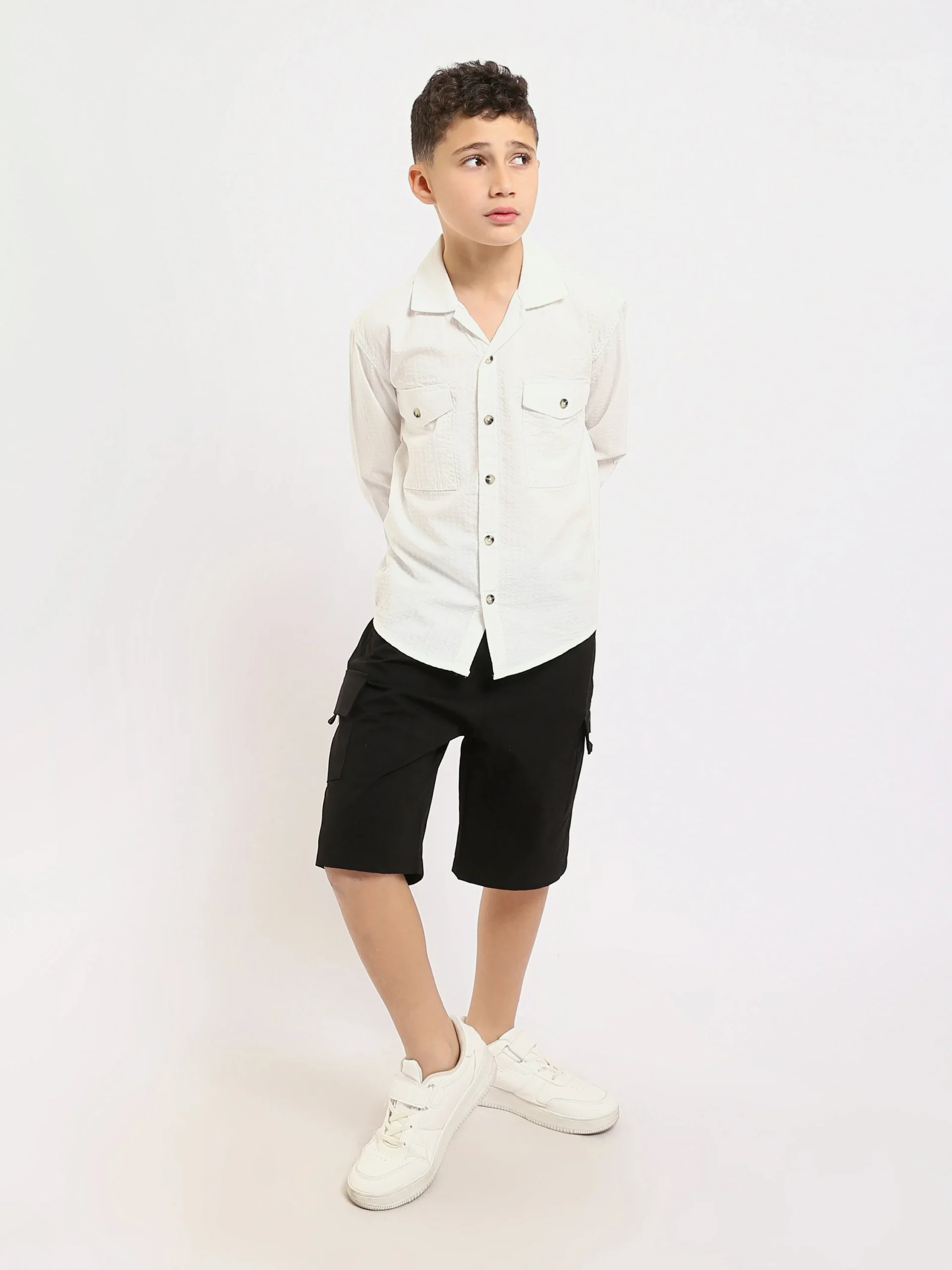 Chemise enfant garçon à manches longues au design élégant – SHI25SECR19540TB1 – Image 5