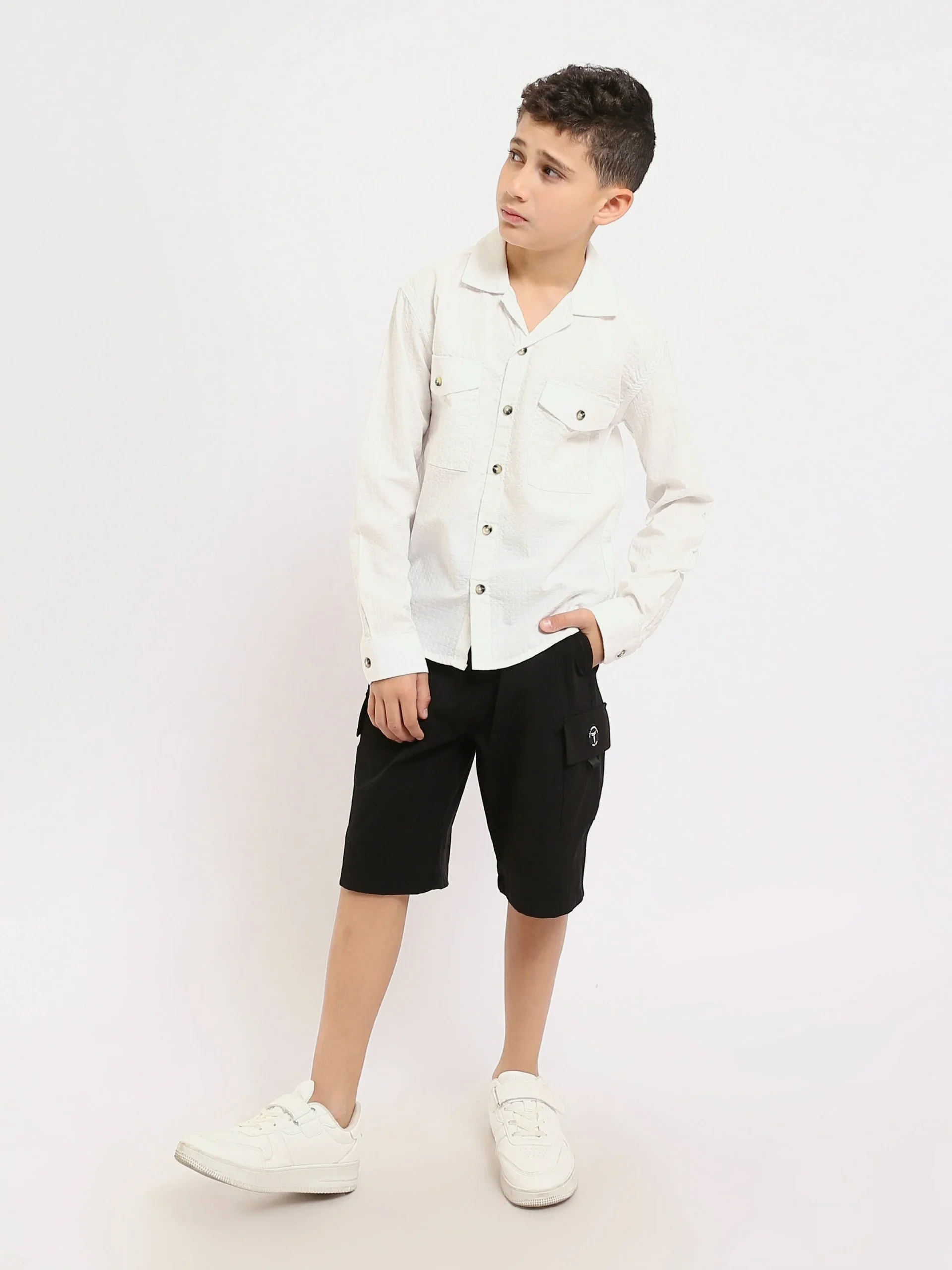 Chemise enfant garçon à manches longues au design élégant – SHI25SECR19540TB1 – Image 7