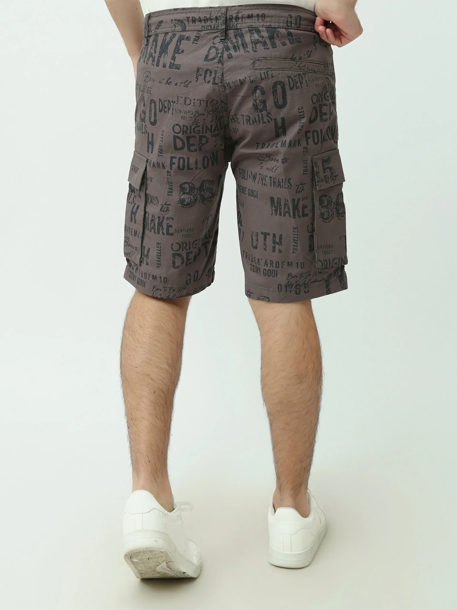 Short en jean homme avec poches et motifs graphiques - SHR25SGAS23179TM1 – Image 8