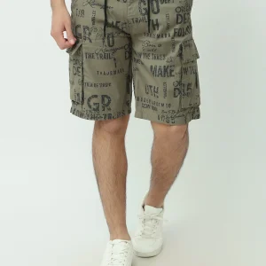 Short en jean homme avec poches et motifs graphiques - SHR25SGAS23179TM1