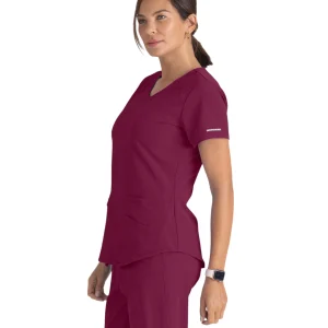 Haut d'uniforme dame médical à 3 poches et col en V incurvé Breeze SKECHERS SK101X (2XL &+)