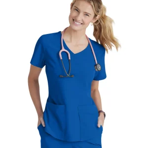 Haut d'uniforme dame médical à 3 poches et col en V incurvé Breeze SKECHERS SK101
