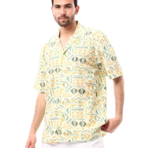 Chemise Homme à Motifs Géométriques – Coupe Décontractée et Confortable - SSH24SAEC19462TM1